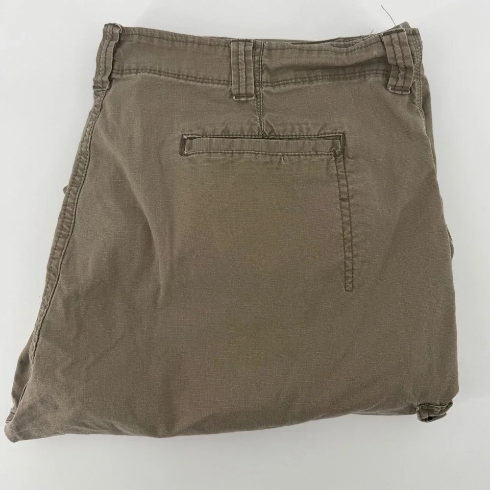 Wrangler Cargo Pants Mens 44x30 Brown Relaxed Fit Cotton Stretch Utility Trouser